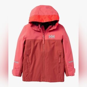 Helly Hansen Kids Jacket in Coral and Gray